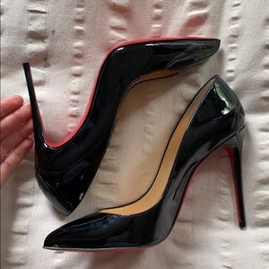 Black Christian Louboutin Pigalle heels